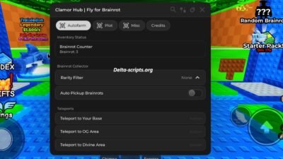 Clamor Hub Script – Fly for Brainrots NO KEY