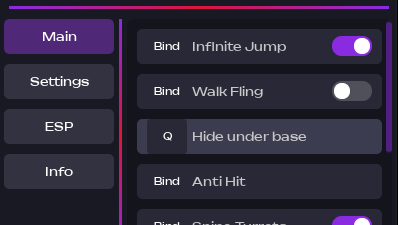 Nameless Hub Script SAB- Infinite Jump, Anti-Hit