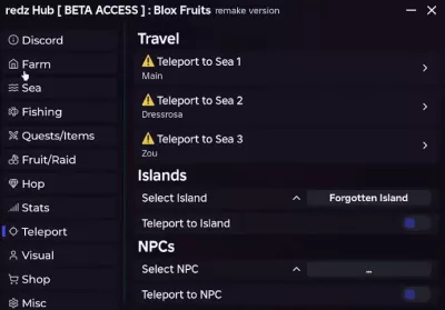 Redz Hub Blox Fruits Script – Auto Farm NEW