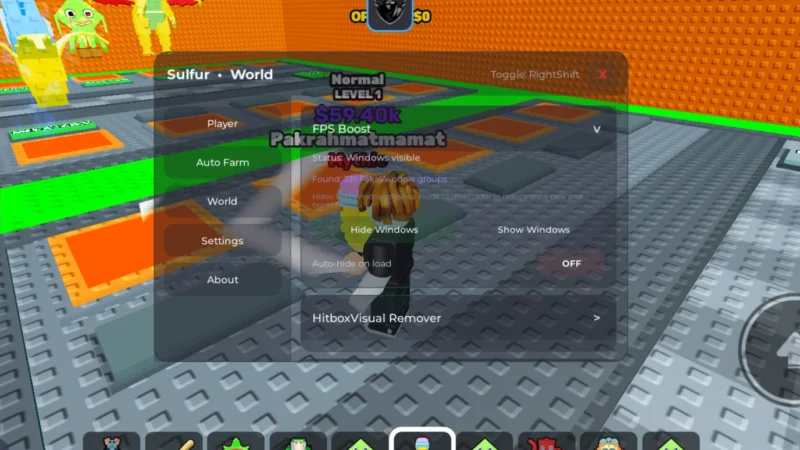 Sulfur Script – Swing Obby for Brainrots [Secret, Mythic]