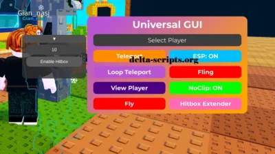 Universal GUI Script No Key – Fly, ESP, Teleport