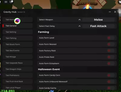 Blox Fruit Gravity Script Auto Farm Auto Candy NO KEY