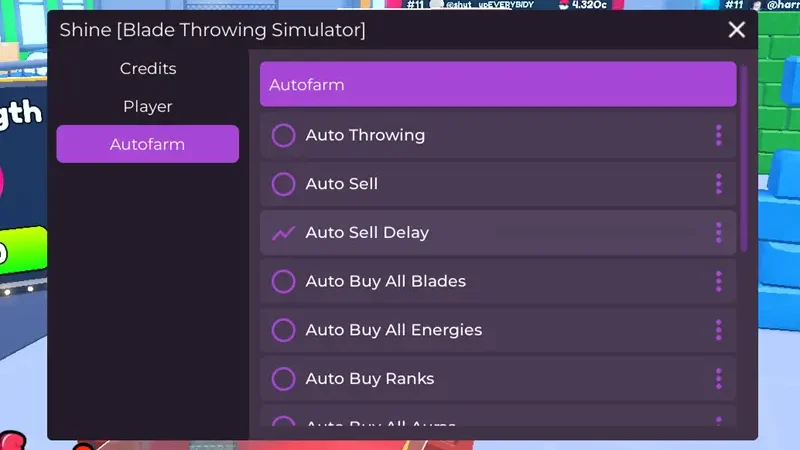 Shine Throwing Simulator No Key Script – Auto Throw