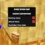 Sonic Speed Simulator Script (Karate Showdown) No Key