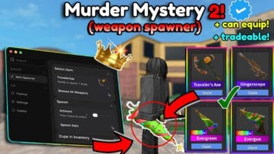 MM2 WEAPON SPAWNER | UNPATCHED WEAPON SPAWNER FOR MM2 MURDER MYSTERY 2