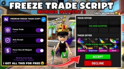 [KEYLESS] MM2 TRADE FREEZE SCRIPT | DUPE WEAPONS, FREEZE TRADES