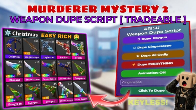 MM2 DUPE, TRADE FREEZE, AND WEAPON SPAWNER SCRIPT | DUPLICATOR FOR MM2 [VERIFIED] KEYLESS
