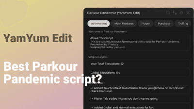 Parkour Pandemic Auto Farm, Keyless Script