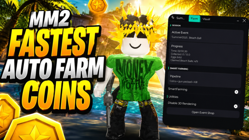 🏝 Summer Murder Mystery 2 Script – Best Auto Farm & Auto Abilities Suite for MM2 Summer Update