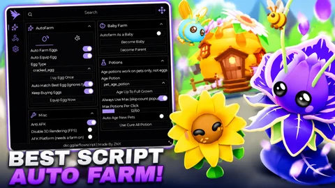Airflow Hub Adopt Me! Script : Auto Farm Pets, Auto Hatch Eggs & Auto Baby
