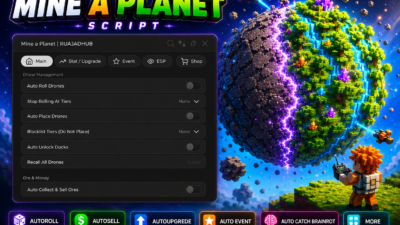 Mine a planet Script | Keyless Auto Roll, Auto Sell, Auto Event & Auto Brainrot