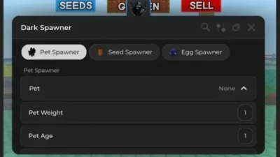 GaG Dark Spawner Script | Keyless Pet, Seed & Egg Spawner Hub