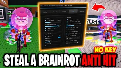 STEAL A BRAINROT KEYLESS | UgIy Hub Sab Desync PVP, Bat Hit Silent Aim & Trade Finder