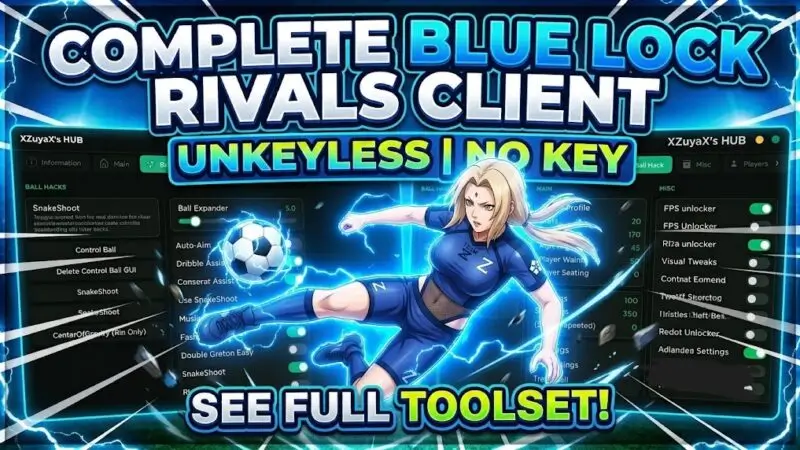 Script Blue Lock Rivals – Auto Farm, Inf Spin, Auto Flow, Auto GK, Auto Expand