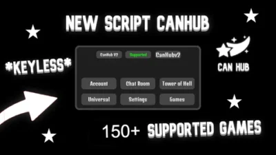 Script Hub Universal Script – CanHub 200+ Multi Games Supported, Keyless