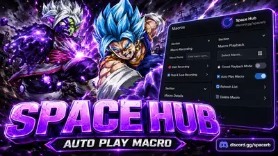 UTD Space Hub – Auto Start, Place Anywhere, Macro Recorder, Playback