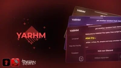 YARHM Hub Universal Roblox Script for MM2, Flee The Facility & Forsaken