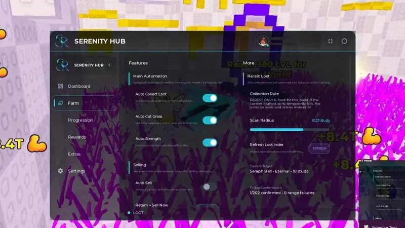 +1 Cut Grass Adventure Serenity Hub Script [PC/Mobile]