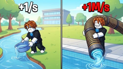 +1 Drain Water Per Click Script – Auto Click, Auto Rebirth, Hatch 3x & More