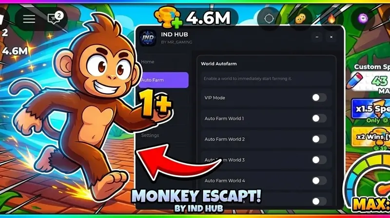 +1 Speed Monkey Escape Latest – Auto Win, Auto Race