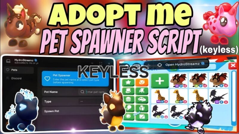 ADOPT ME PET DUPER, SPAWNER, AND DUPLICATOR FOR ADM [VERIFIED] KEYLESS