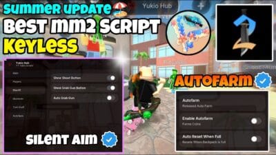 YUKIO HUB FOR MM2 KEYLESS | TRIGGERBOT, INVISIBILITY, TRAP, SILENT AIM, AUTOFARM