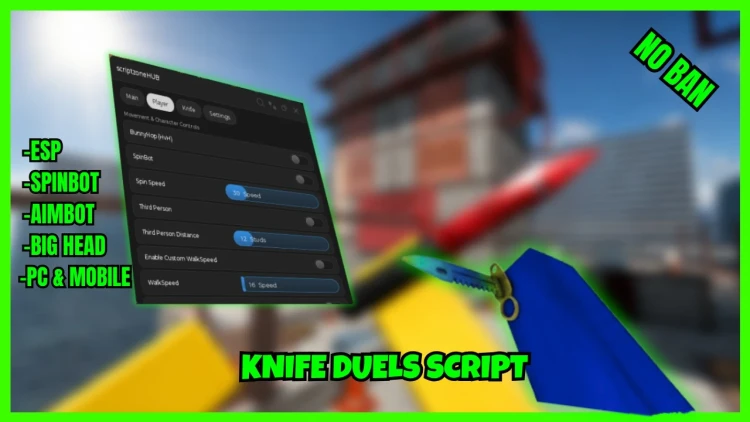 BEST Knife Duels Rage Script – Aimbot, Hitbox, ESP & More