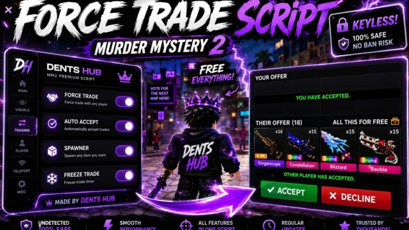 MM2 Freeze Trade, Auto farm, Auto aim, God mode