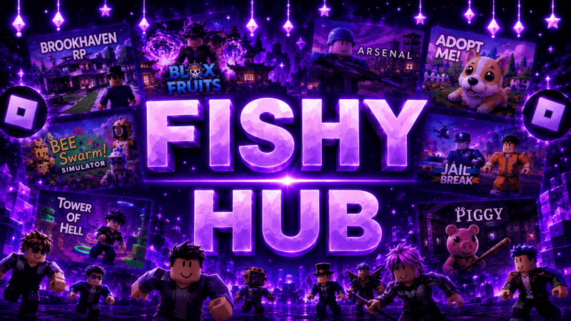 Fishy Hub 30+ Games 800+ Features – Best Roblox Script