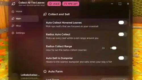 Clean all the Leaves Script – Auto Collect Leaves, Auto Sell