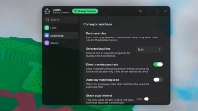 Greedy Growers Script – Auto Farming & Seed Shop Automation