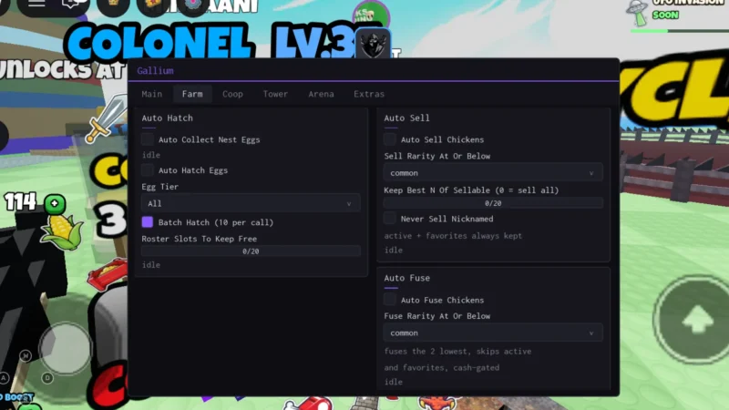 Chronix Hub | Grow a Chicken Fighter Script | No Key, Auto Hatch Eggs