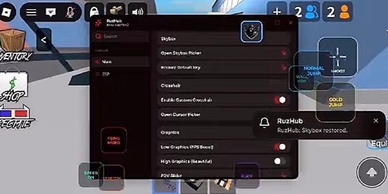 RuzHub MM2 Best Keyless Script – Aimbot, Jump & More