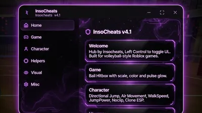 InsoCheats v4.1 Volleyball – Ball Hitbox, Air Movement, ESP, Predictions & More