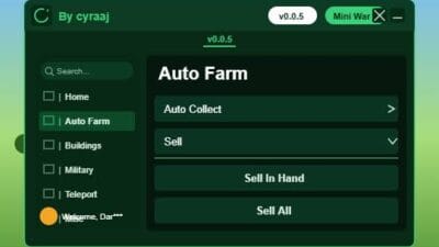 Mini War Script Cyraaj Hub Keyless – Auto Farm, Buildings