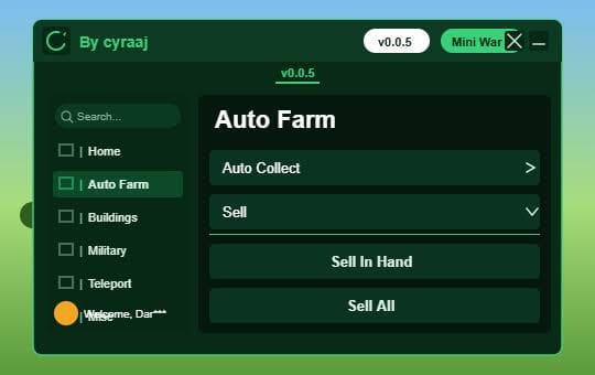 Mini War Script Cyraaj Hub Keyless – Auto Farm, Buildings