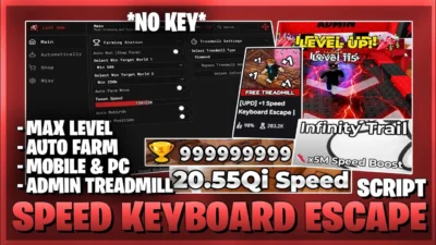 Speed Keyboard Escape No Key Script | Auto Escape, Speed & Auto-Jump