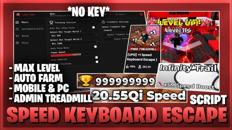 Speed Keyboard Escape No Key Script | Auto Escape, Speed & Auto-Jump