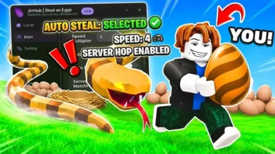 Steal an Egg [Jin Hub] – Auto Steal, Auto Fuse, Auto Equip