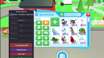 Adopt Me Wisteria Script – Trade Freeze, Pet Spawner, Auto Trade & More