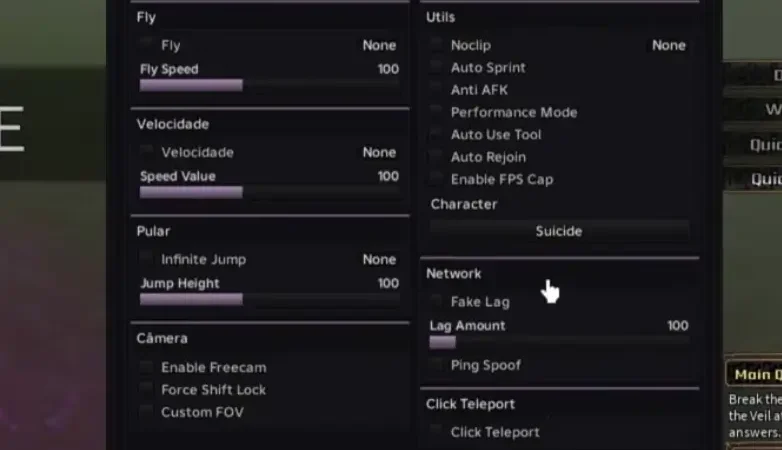 AETHERIS The Veil Script – Auto Farm, Auto Collect, Spoofs