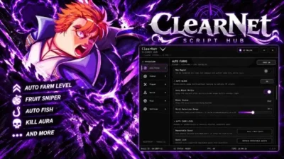 (ClearNet) Grand Blue Script – Fruit Sniper, Auto Fish, Level Farm