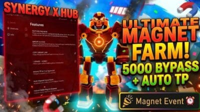 (NEW! Synergy X HUB) Bloxfruit (Magnet 5000 Farm, Instant TP Chest, OP One HIT EVERYTHING! and MORE!)