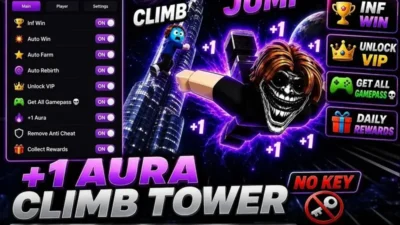 [No Key] Best +1 Aura Climb Tower Script – Auto Win, Auto Farm