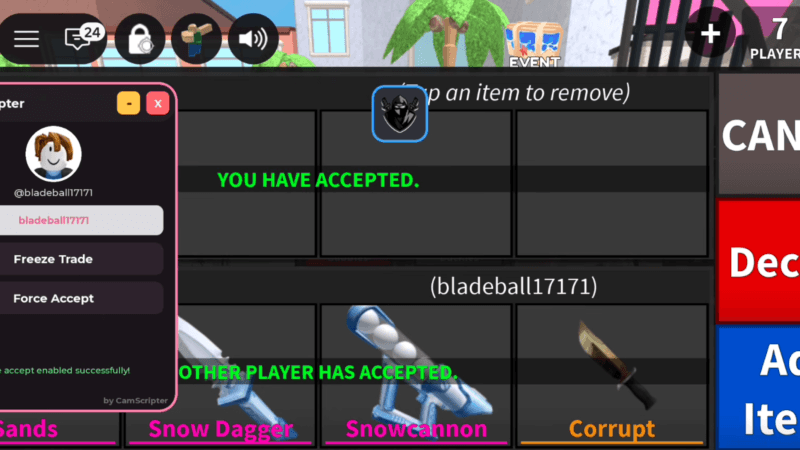 MM2 Freeze Trade Script
