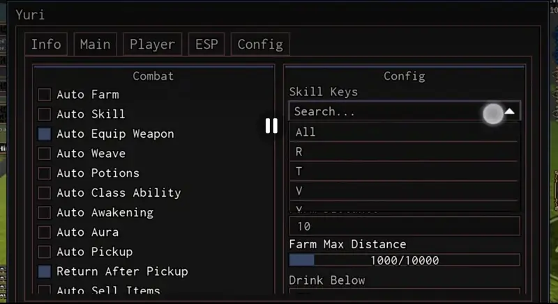 The Veil Script – Auto Farm, Auto Skill, Auto Equip Weapon, Auto Weave