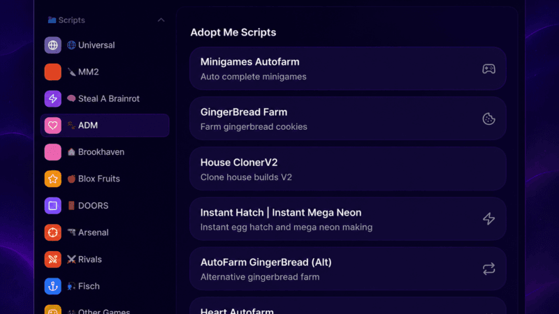 Adopt Me! Cholorum Hub Script – Autofarm, Teleport, Keyless, Freeze Trade